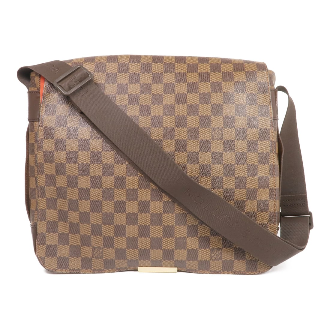 Louis Vuitton Bastille Shoulder Messenger Bag Damier Brown GHW N45258: Louis Vuitton Bastille Shoulder Messenger Bag Damier Brown GHW N45258 This Louis Vuitton Bastille Shoulder Messenger Bag is crafted from durable PVC coated canvas in a classic brown Damier pattern. De
