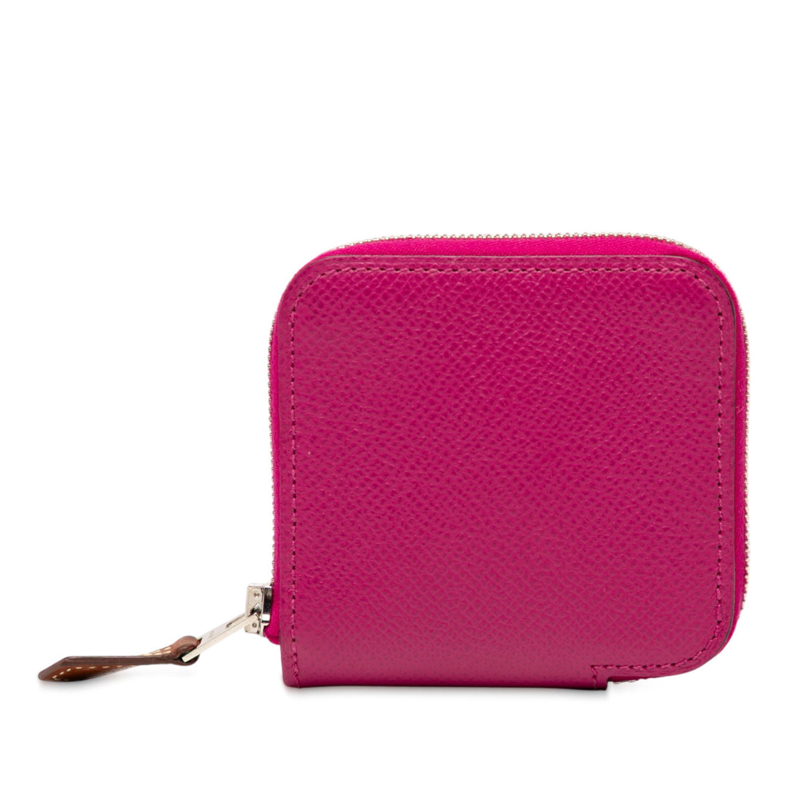 Hermes Epsom Leather Pink Compact Coin Purse (1 of 7)