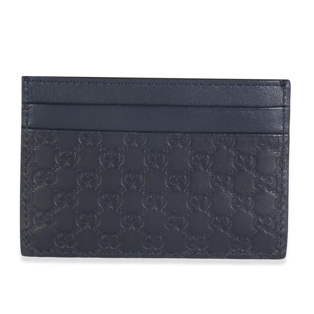 Gucci Microguccissima Blue Leather Card Holder Wallet Italy: Gucci Microguccissima Blue Leather Card Holder Wallet Italy This Gucci navy Microguccissima card case is crafted from high-quality blue leather with an open top design. The compact wallet is lined wit