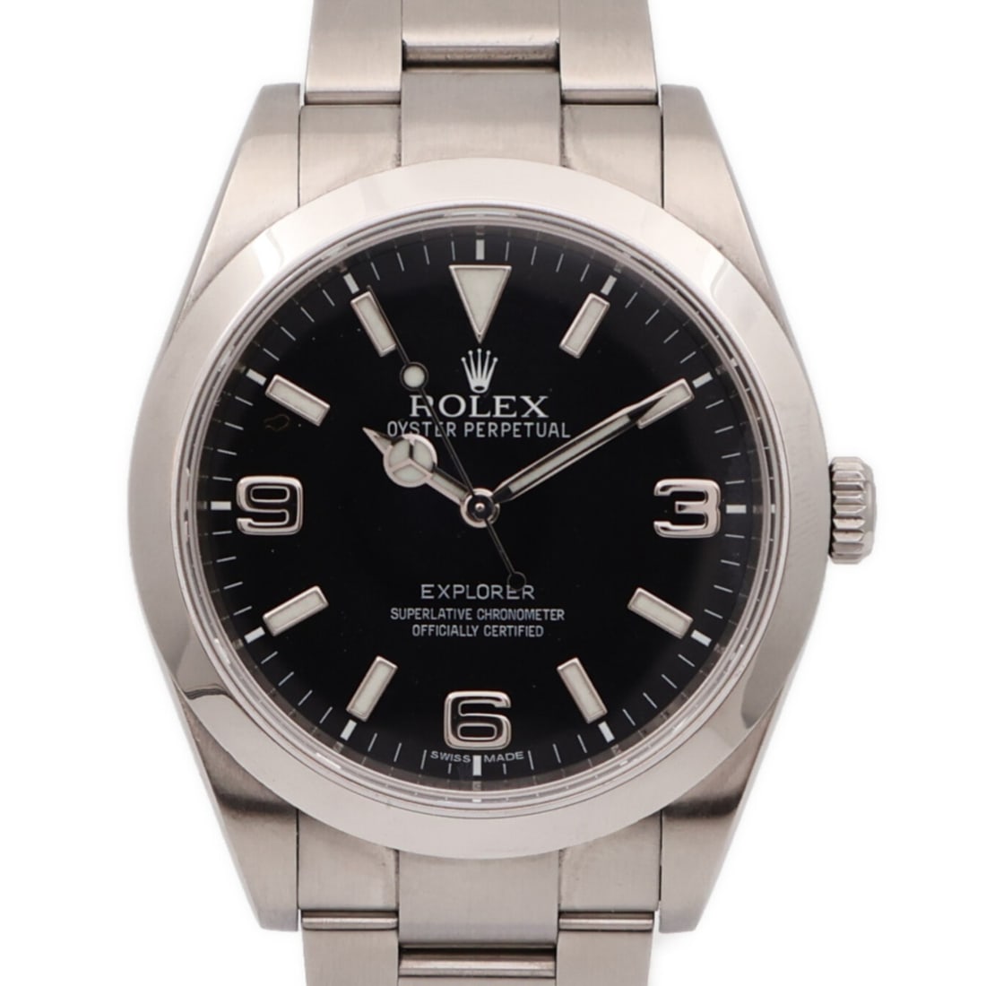 Stainless Steel ROLEX 214270 Explorer I Automatic Black Dial Watch (1 of 18)