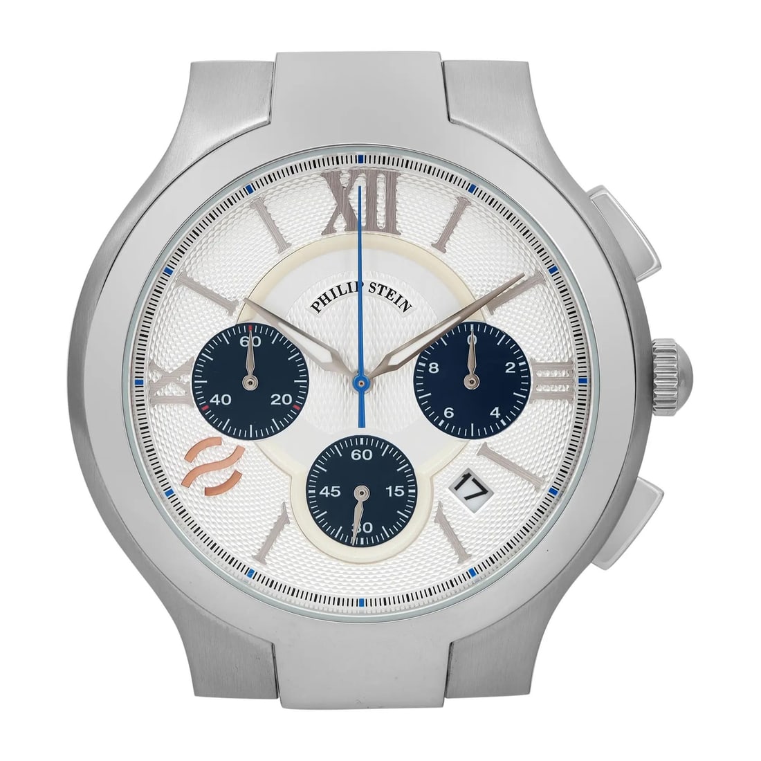 Philip Stein Signature 45mm Chronograph Mens Watch Case 45-CRSILBL Steel (1 of 2)