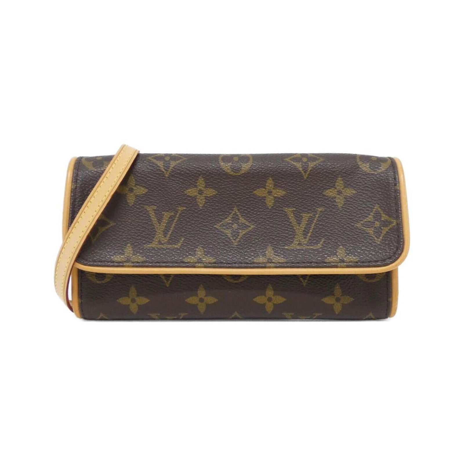 Louis Vuitton Brown Canvas Pochette Twin Handbag France: Louis Vuitton Brown Canvas Pochette Twin Handbag France The Louis Vuitton Pochette Twin is a stylish and compact accessory crafted from brown canvas. Designed for women, this pouch offers a sleek prof
