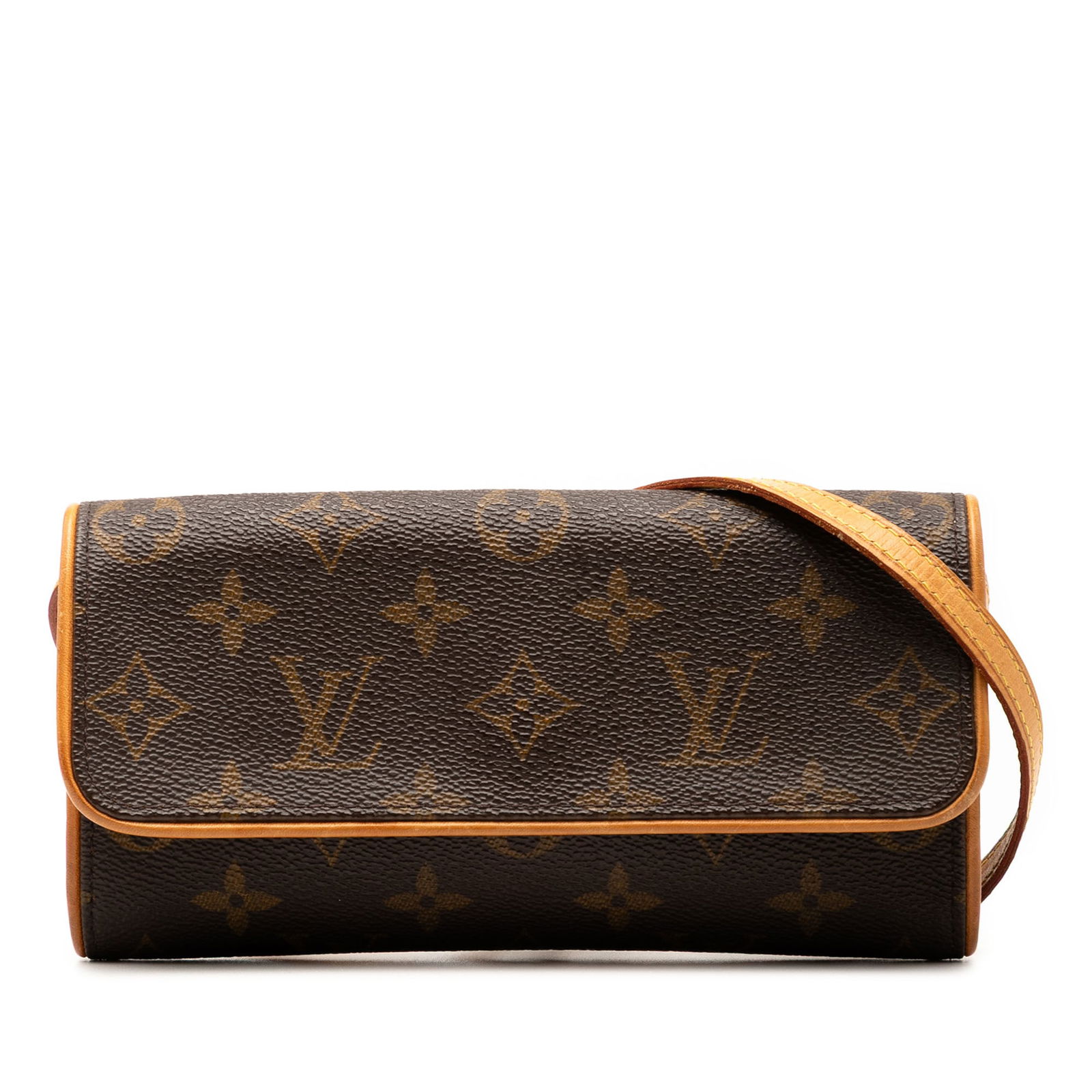 Louis Vuitton Twin PM shoulder bag in monogram canvas with vachetta leather strap (1 of 7)