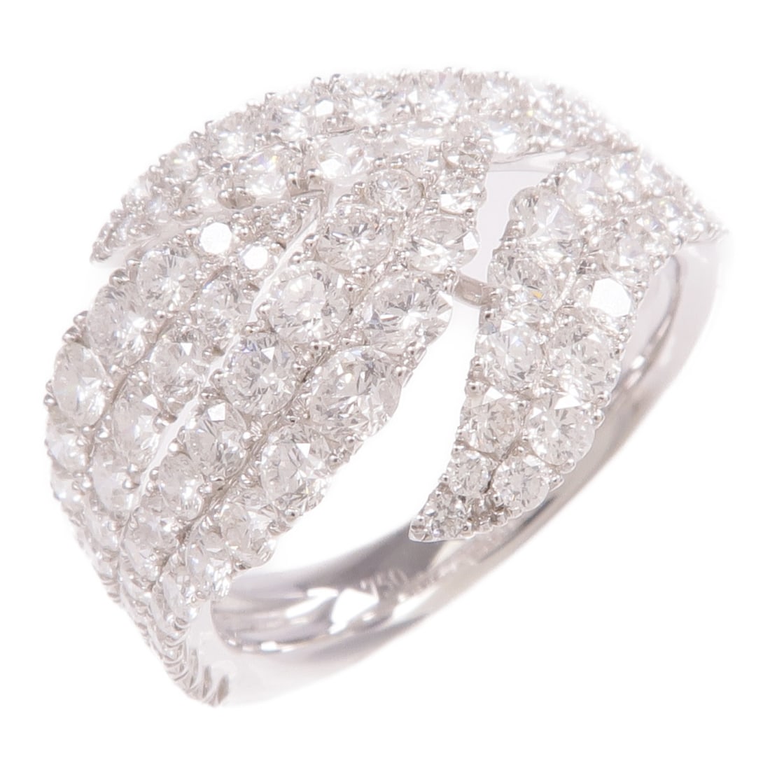 18K White Gold Diamond Ring Size 7.75 by JEWELRY (1 of 7)