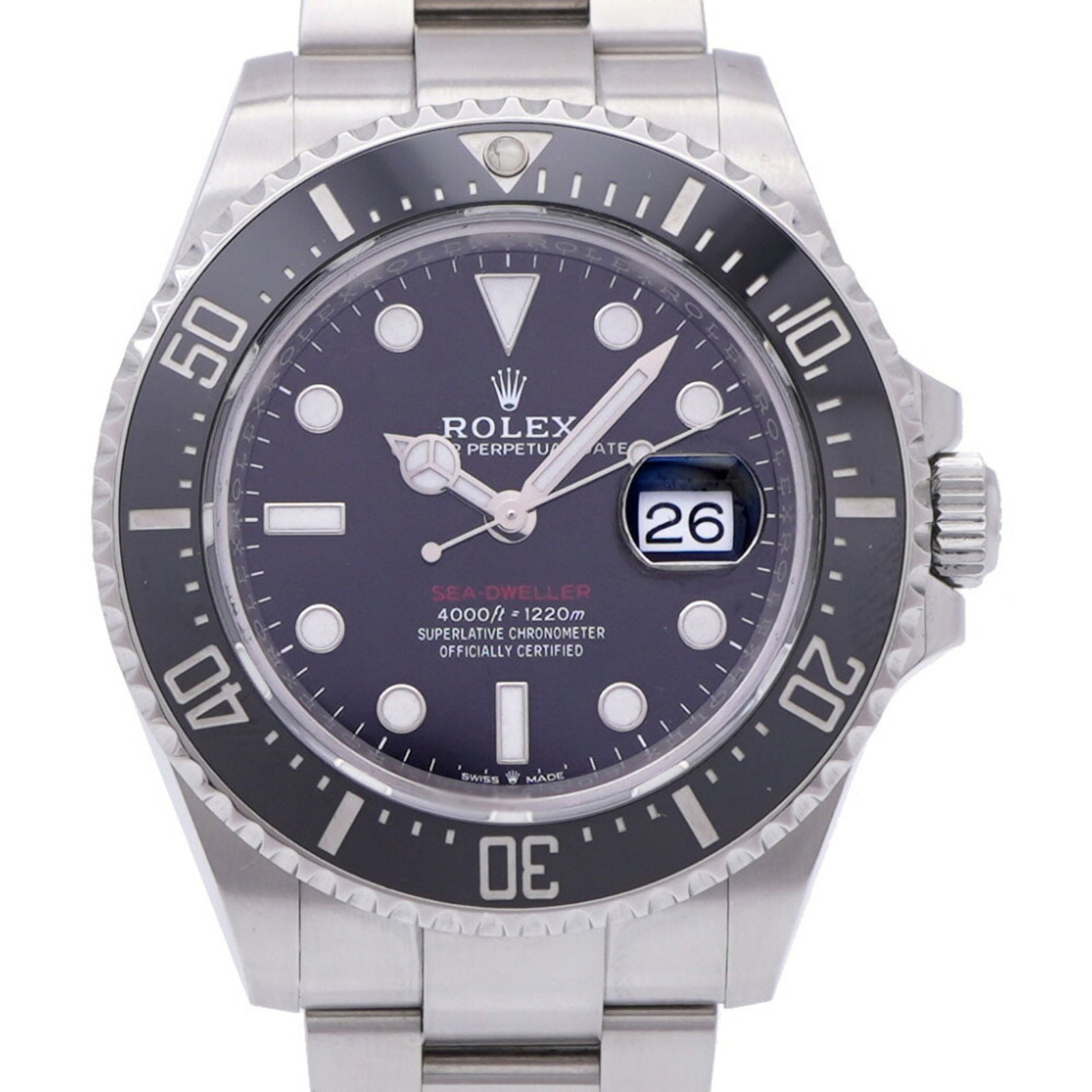 Rolex Sea-Dweller Steel Black Dial Swiss Men's Watch 44mm (1 of 1)
