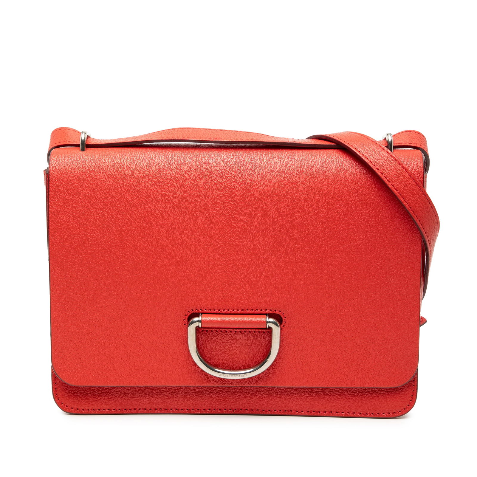 Burberry D Ring Medium Red Leather Crossbody Bag (1 of 6)