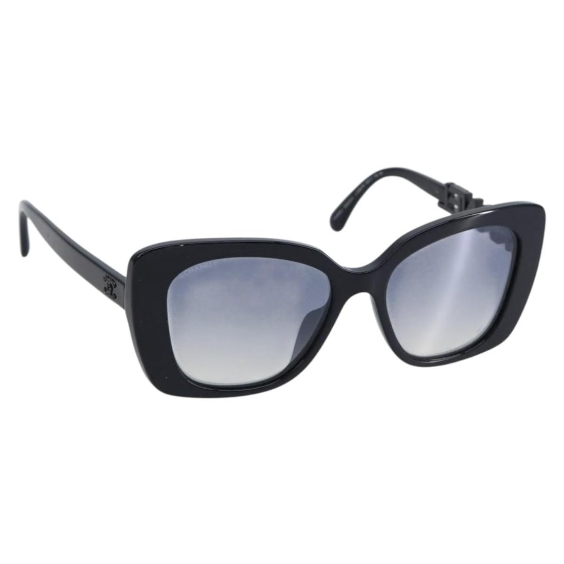 CHANEL 5422-B-A Navy Square Sunglasses with Case Authentic Italy (1 of 14)