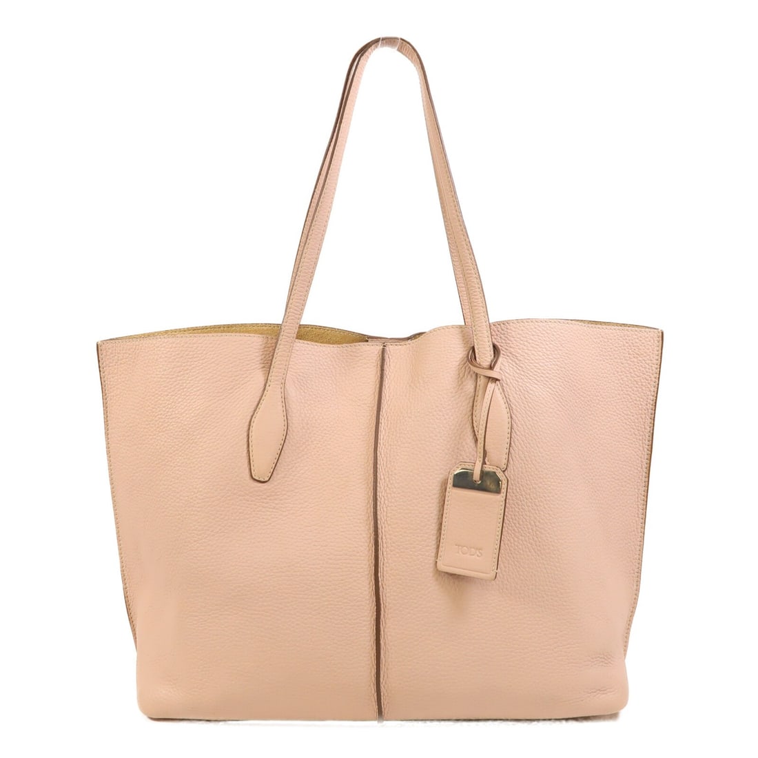 Pink Calfskin Shoulder Purse by TOD'S with Silver Hardware (1 of 15)