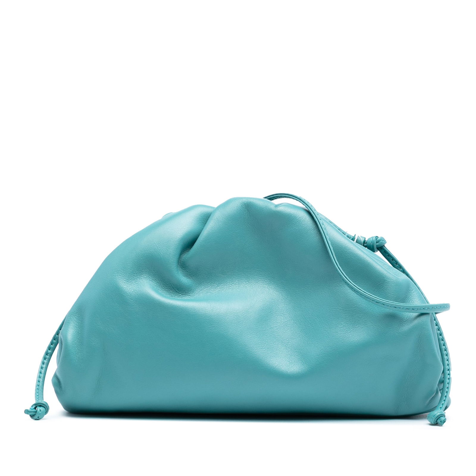 Bottega Veneta Blue Lambskin Mini Pouch Crossbody Bag: Bottega Veneta Blue Lambskin Mini Pouch Crossbody Bag Introducing the Bottega Veneta Lambskin The Mini Pouch Crossbody, a stylish and functional accessory crafted from premium leather. This exquisite