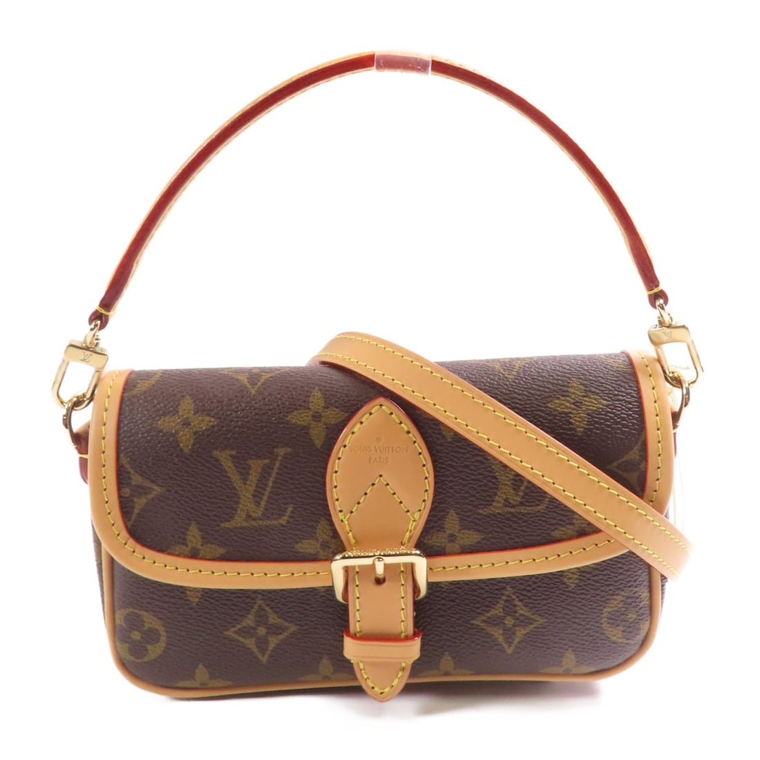 LOUIS VUITTON Nano Diane 2 Way Shoulder Bag Monogram Brown (1 of 13)