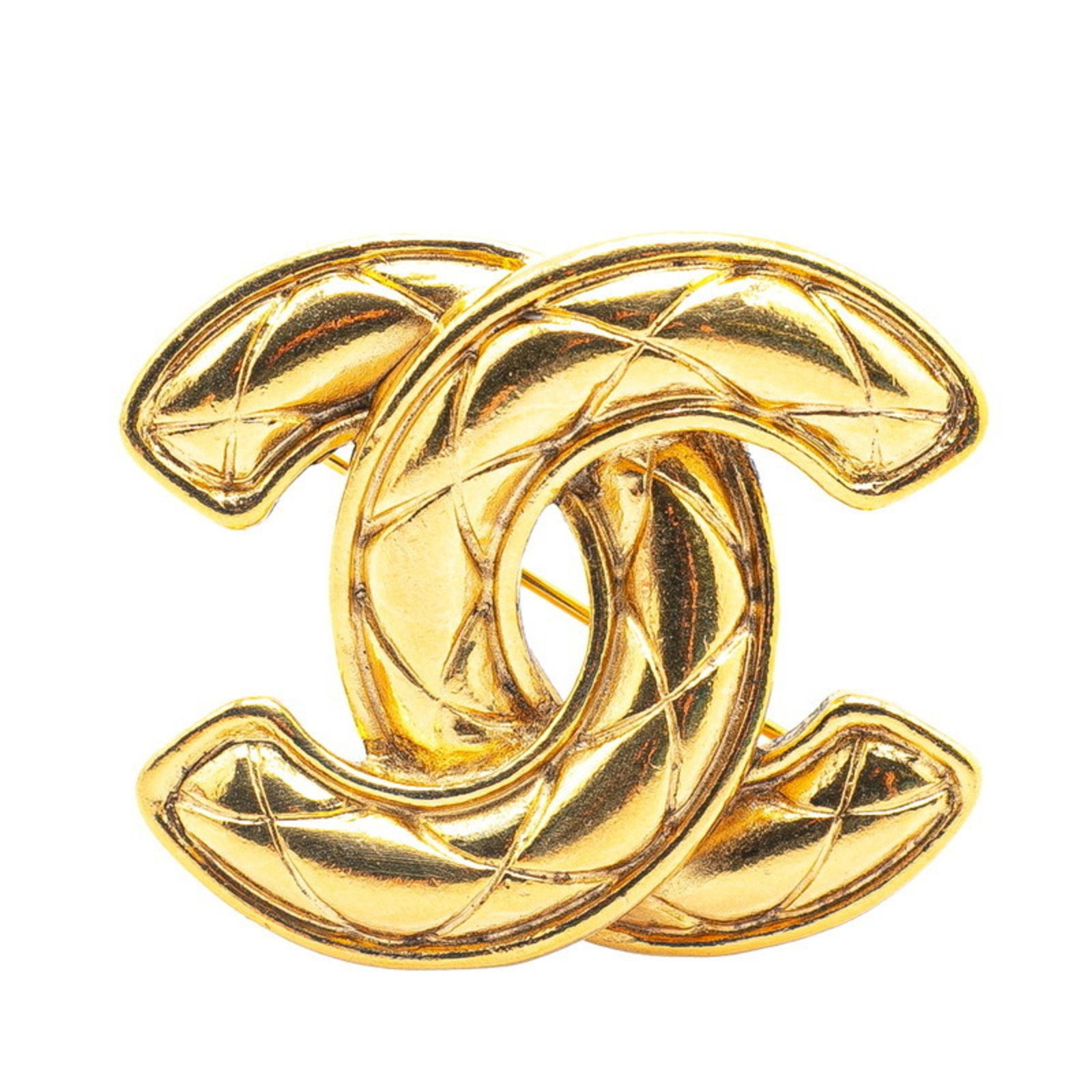 Gold Plated Chanel Coco Mark Brooch France: Gold Plated Chanel Coco Mark Brooch France This Chanel Coco Mark accessory features a gold-plated finish with a classic design. Crafted in France, it is designed for women and showcases the iconic Coc