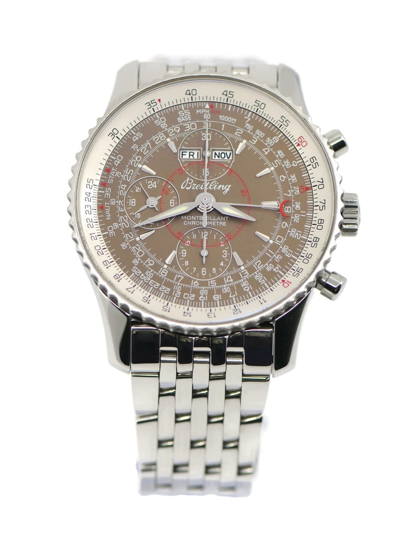 Breitling Montbrilliant Datora Stainless Steel Automatic Watch A21330 (1 of 5)