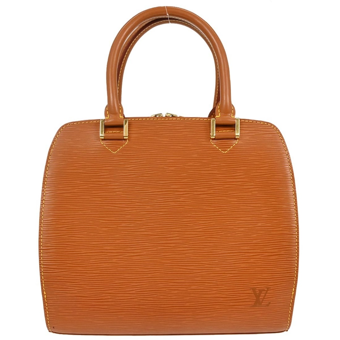 Brown Epi Pont Neuf Satchel by Louis Vuitton M52058 Double Handles (1 of 10)