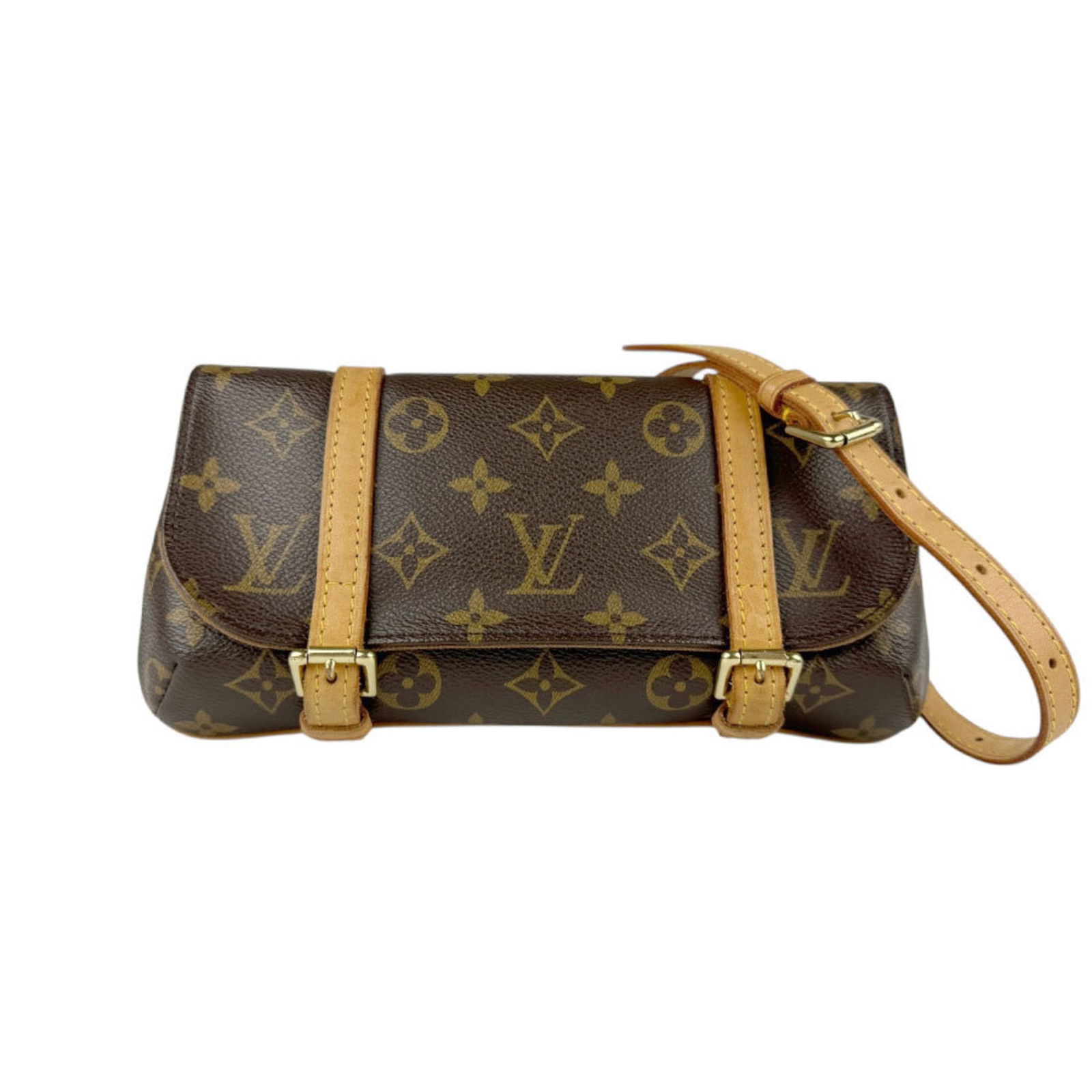 Louis Vuitton Marelle Brown Canvas Shoulder Bag (1 of 1)