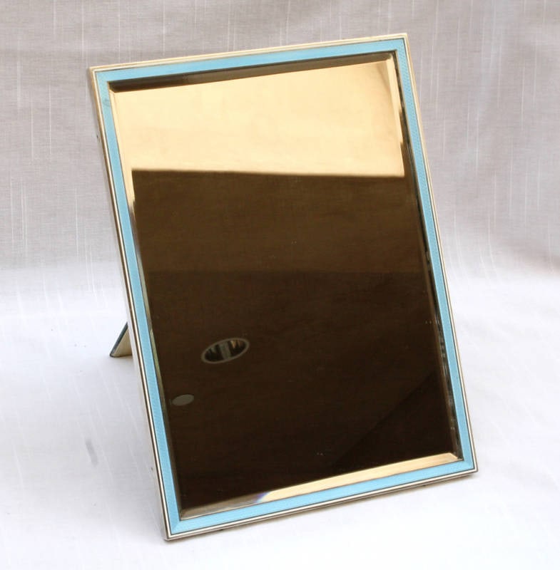 1920s Art Deco Enameled Sterling Silver Picture Frame Sweden (1 of 7)