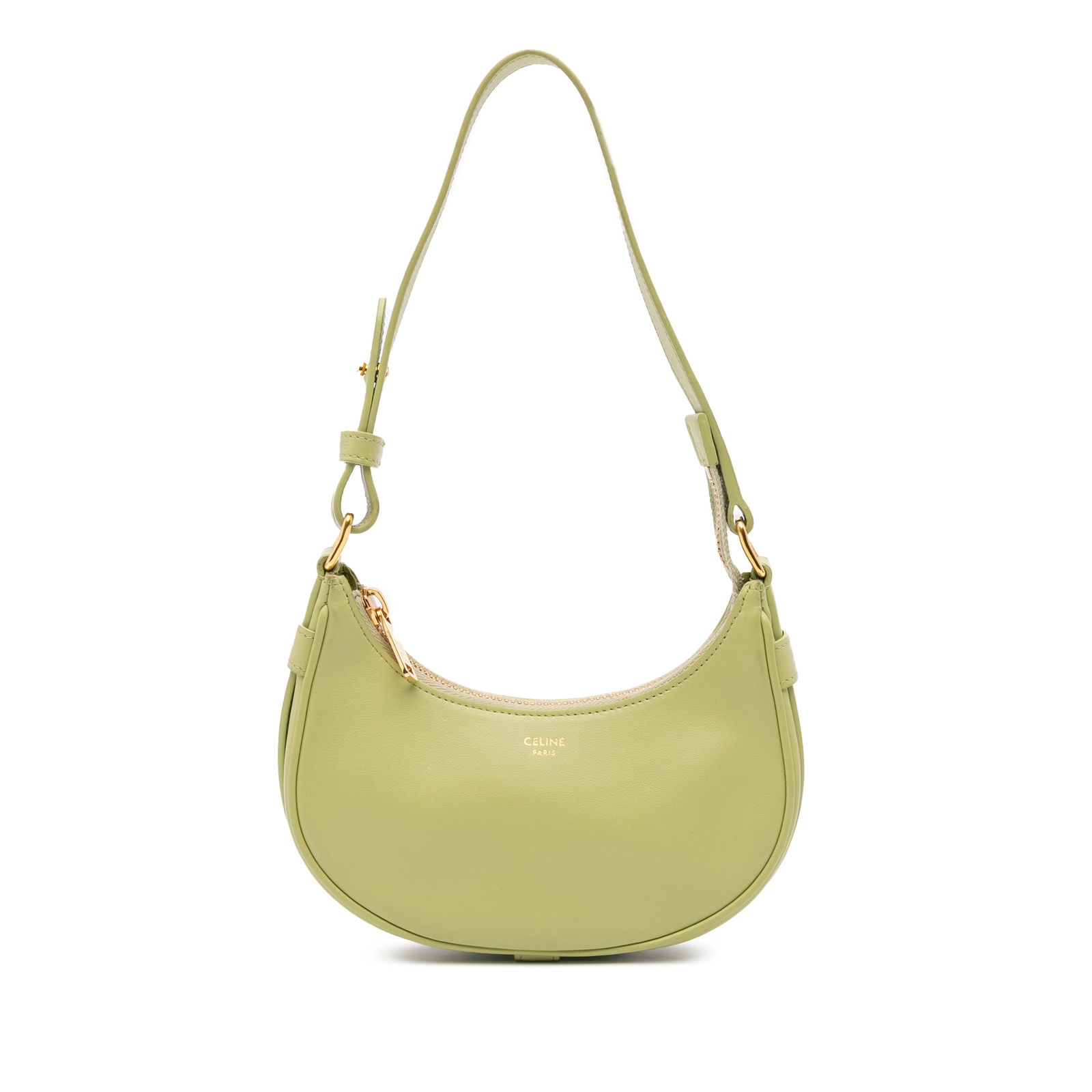 Celine Mini Ava Green Leather Shoulder Bag Italy (1 of 10)