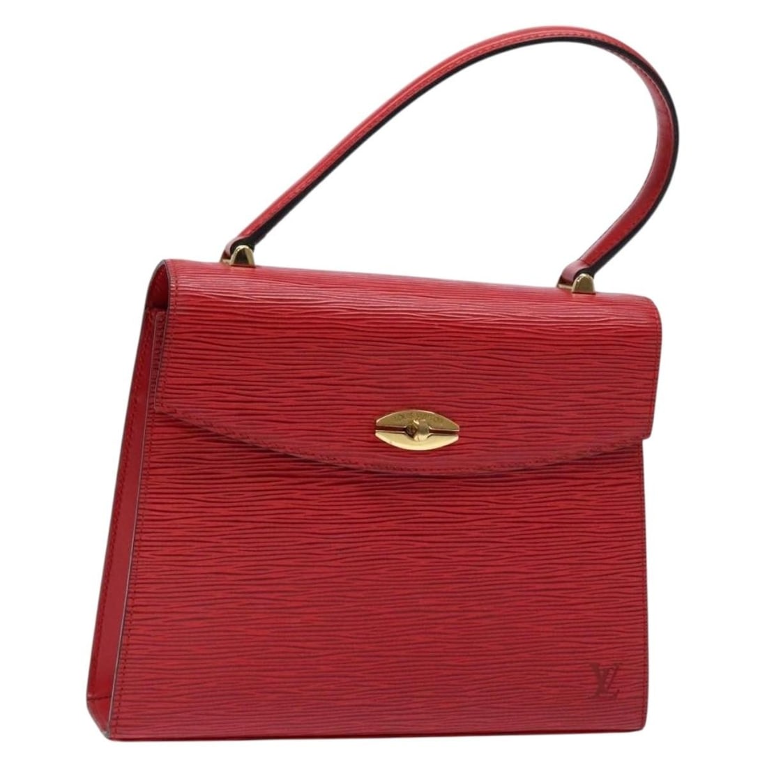Louis Vuitton Epi Malesherbes Red Hand Bag M52377 Authentic: Louis Vuitton Epi Malesherbes Red Hand Bag M52377 Authentic This authentic Louis Vuitton Epi Malesherbes Hand Bag in striking red is crafted from durable Epi leather. With a spacious interior, it meas