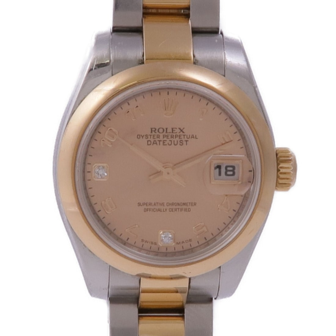 ROLEX Lady Datejust 26mm Automatic Watch K18PG Pink Gold Diamonds: ROLEX Lady Datejust 26mm Automatic Watch K18PG Pink Gold Diamonds This exquisite ROLEX Lady Datejust wristwatch features a striking 26mm case crafted from 18K pink gold, offering a luxurious and elega