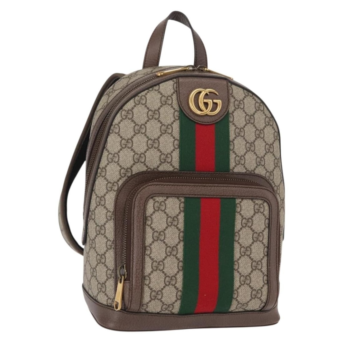 GUCCI Ophidia GG Supreme Web Hand Bag Beige Gold PVC Auth 148599SAM: GUCCI Ophidia GG Supreme Web Hand Bag Beige Gold PVC Auth 148599SAM This stunning GUCCI GG Supreme Web Sherry Line Ophidia Hand Bag is crafted from high-quality PVC leather in a chic beige and gold co