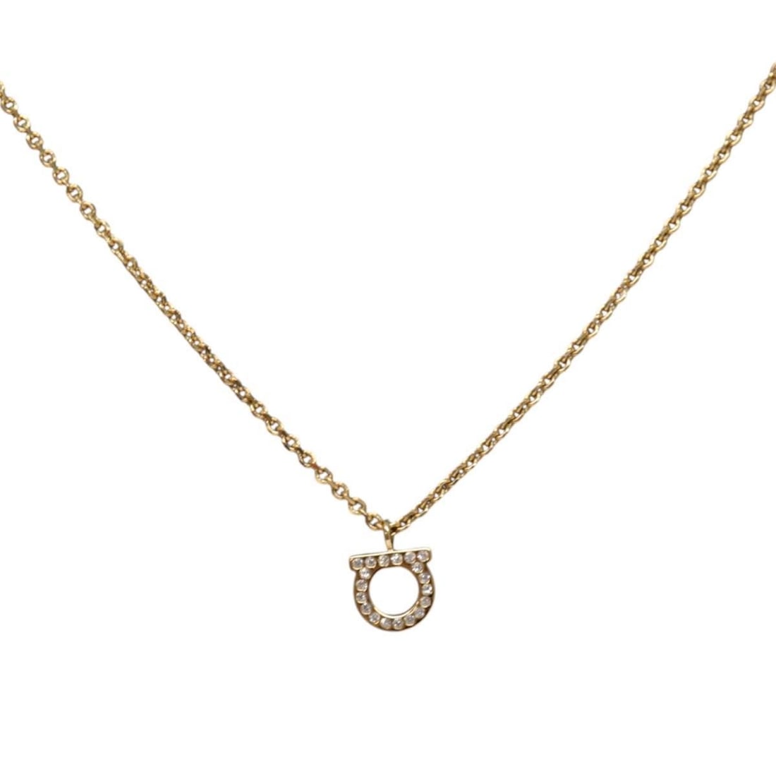 Salvatore Ferragamo Gancini Gold Tone Necklace Authentic Italy: Salvatore Ferragamo Gancini Gold Tone Necklace Authentic Italy Elevate your accessory collection with this exquisite Salvatore Ferragamo Gancini Necklace, crafted from high-quality metal with a stunni