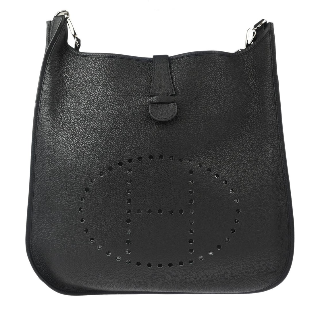 HERMES Black Togo Evelyne 2 41 TGM Shoulder Bag with Detachable Strap (1 of 10)