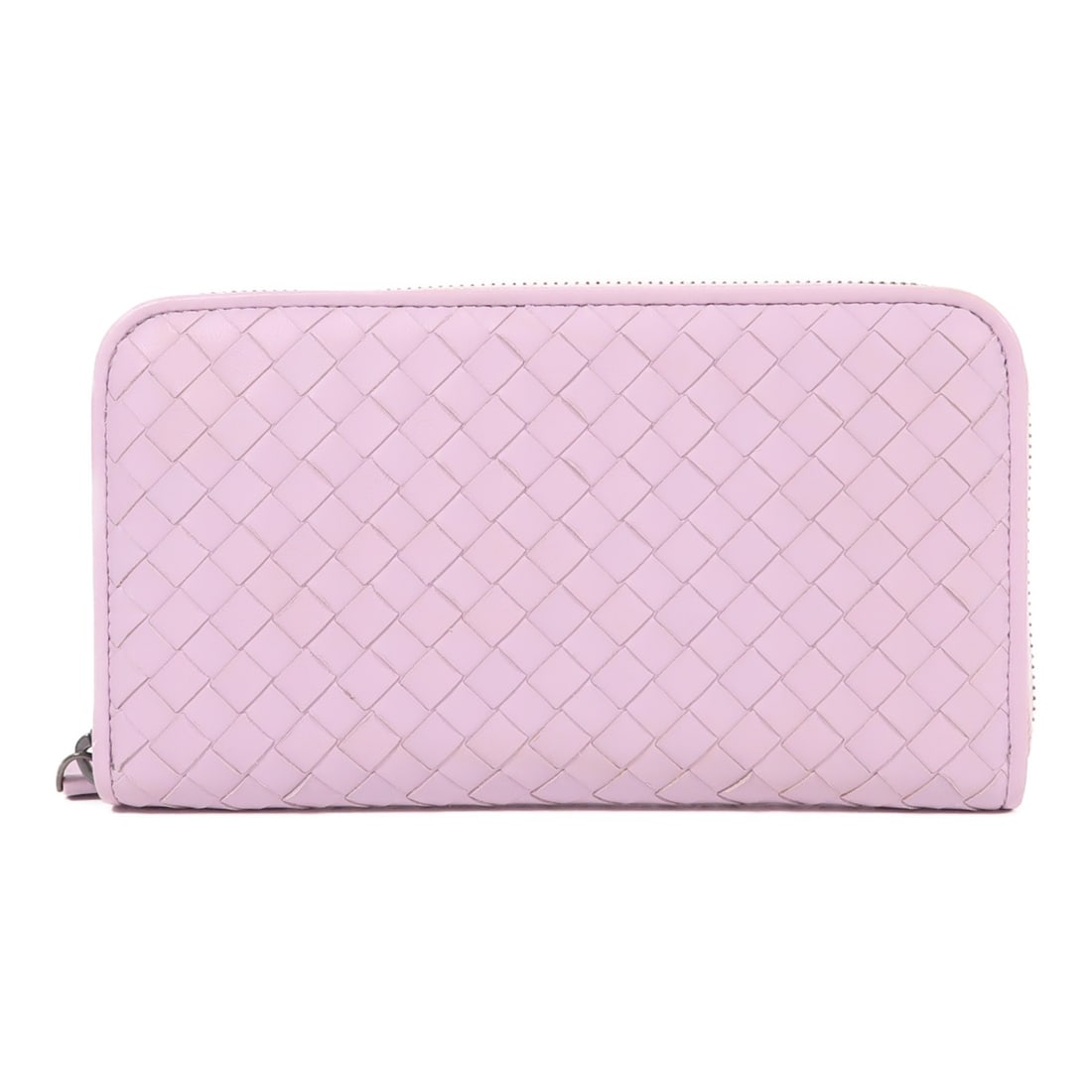 BOTTEGA VENETA Long Wallet Purple Lambskin Leather Italy: BOTTEGA VENETA Long Wallet Purple Lambskin Leather Italy This elegant Bottega Veneta long wallet is crafted from soft lambskin leather in a striking purple hue. Designed for both style and functionali