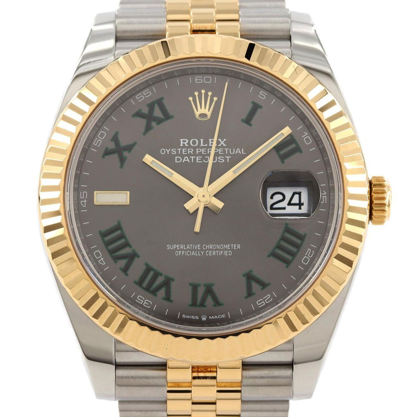 Gold and Steel Rolex DateJust II Men's 41mm Swiss Watch (1 of 1)