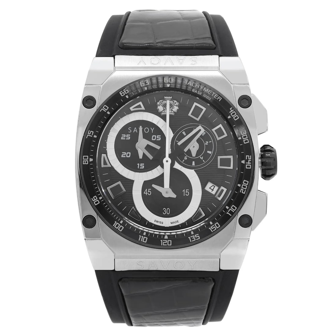 Savoy Icon Extreme Steel Quartz Chronograph Black Dial Men's Watch WM1.12C2T.21.RB (1 of 6)