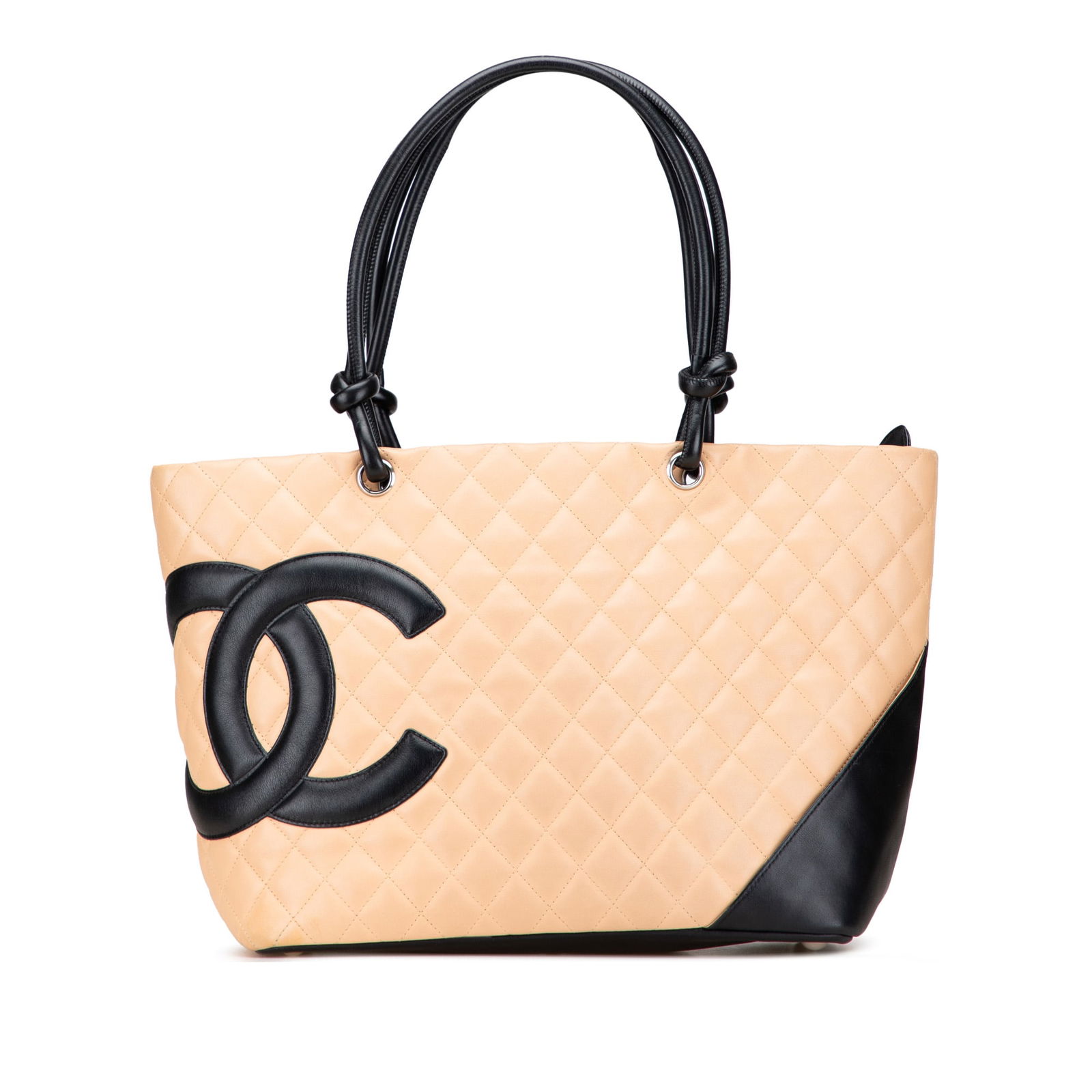 Chanel Large Quilted Lambskin Cambon Ligne Tote Bag Brown (1 of 11)