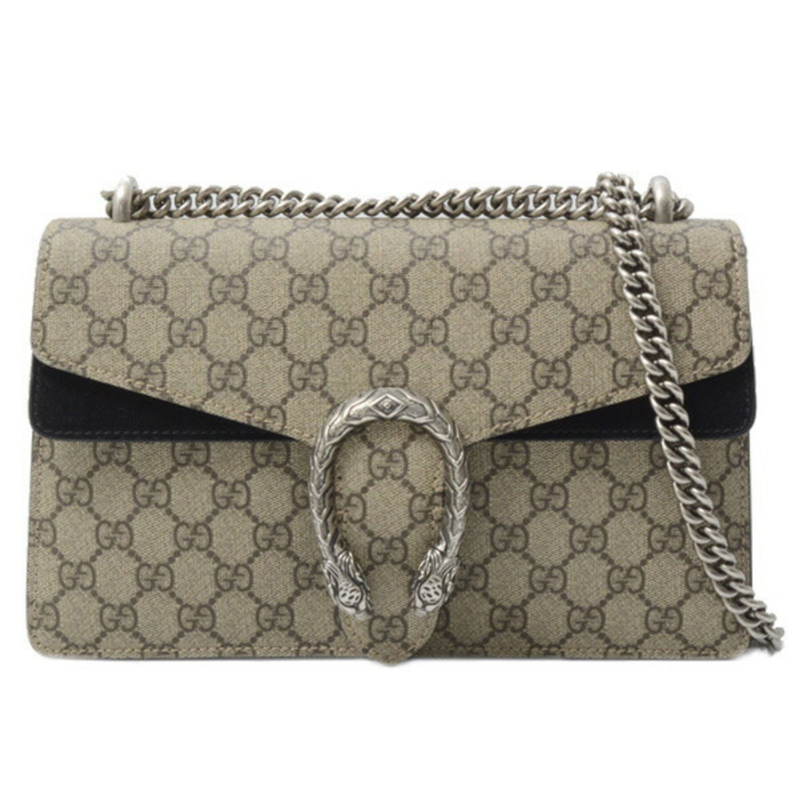 Gucci Dionysus Beige Canvas Shoulder Bag 16.5cm x 27.3cm (1 of 1)