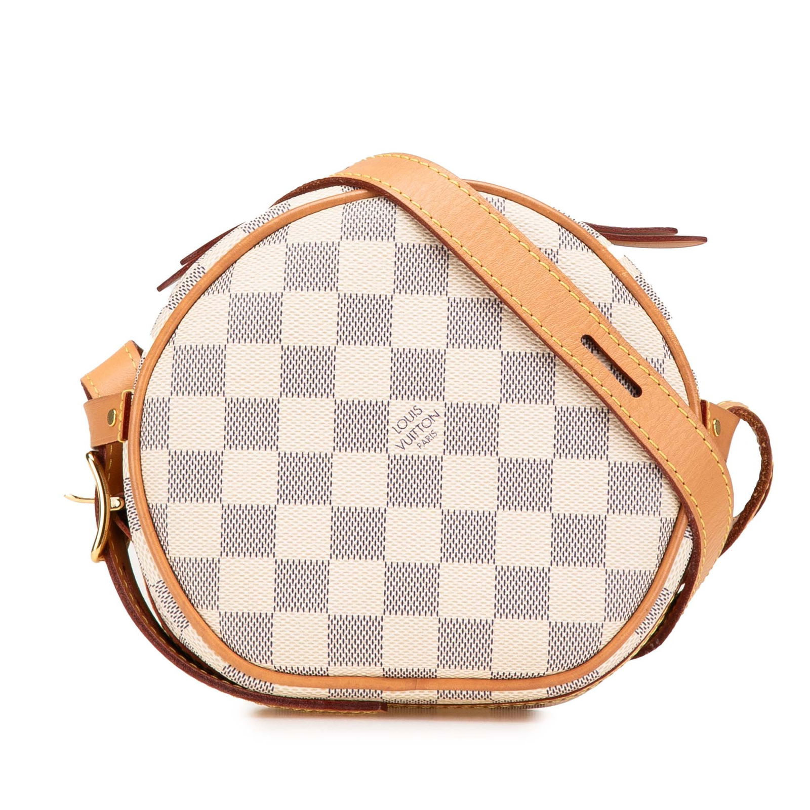 Louis Vuitton Damier Azur Boite Chapeaux Souple PM Canvas Bag: Louis Vuitton Damier Azur Boite Chapeaux Souple PM Canvas Bag The Louis Vuitton Damier Azur Boite Chapeaux Souple PM is a stylish and functional bag crafted from signature damier azur canvas with vach