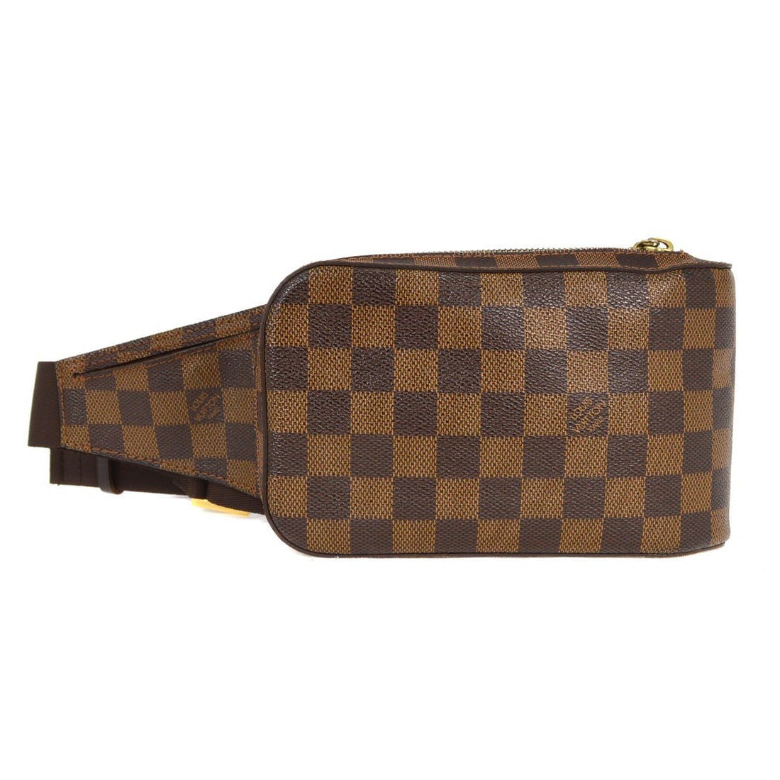 Louis Vuitton Damier Geronimos Bum Bag N51994 Gold Hardware: Louis Vuitton Damier Geronimos Bum Bag N51994 Gold Hardware This Louis Vuitton Damier Geronimos Bum Bag features an elegant Ebene Damier canvas leather exterior, making it both stylish and functional.