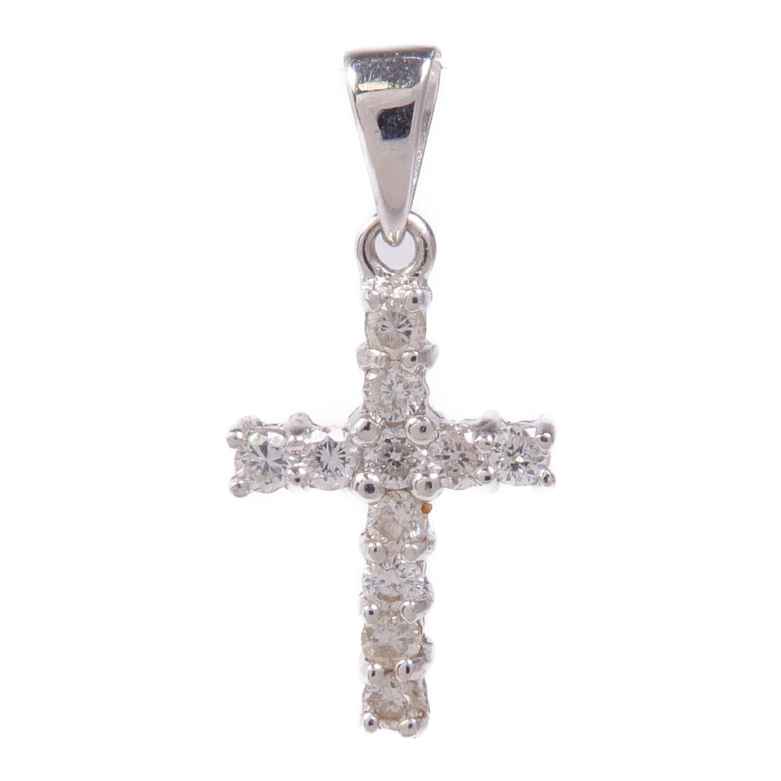 JEWELRY 18K White Gold Diamond Pendant Top (1 of 7)