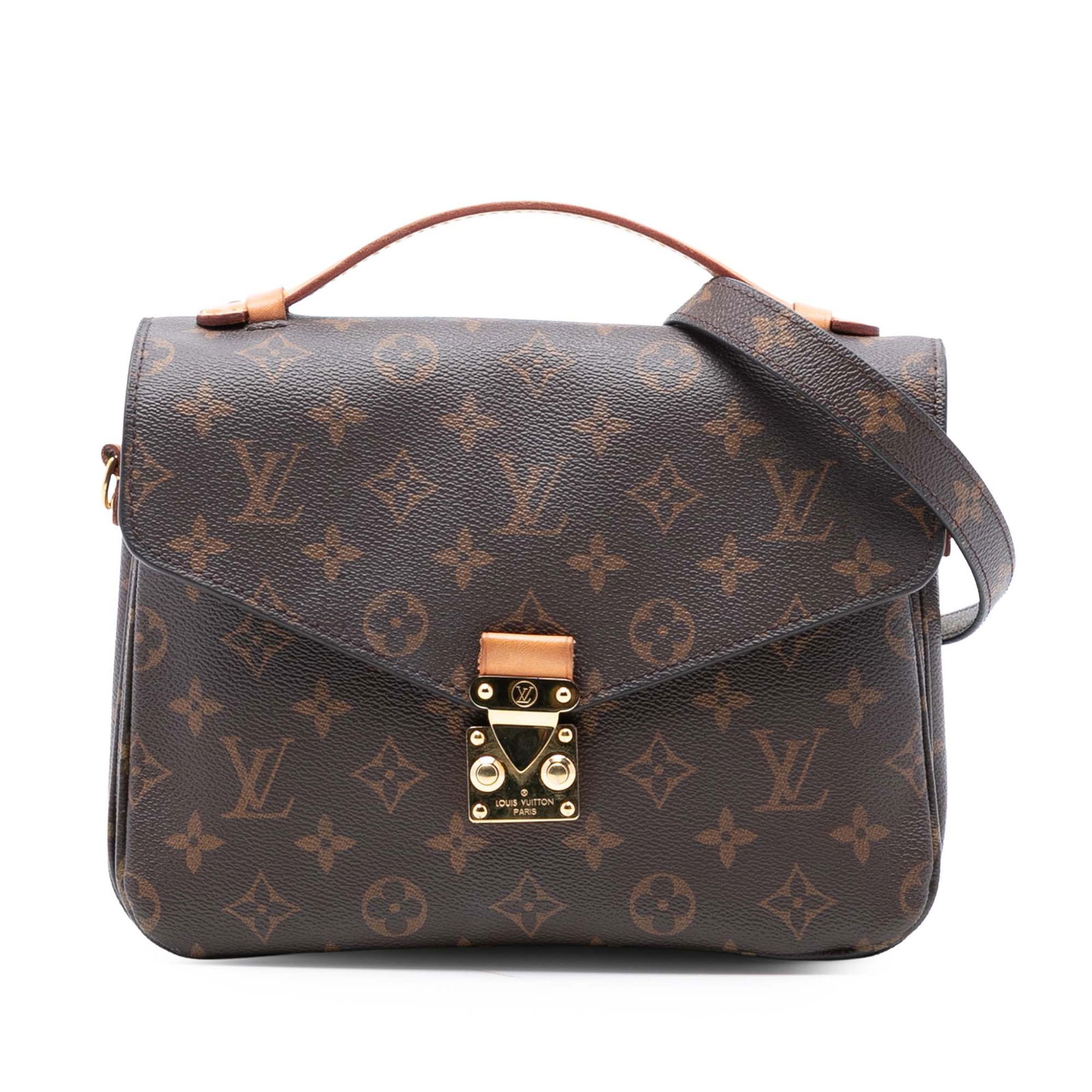 Louis Vuitton Pochette Metis Brown Monogram Canvas Shoulder Bag (1 of 7)