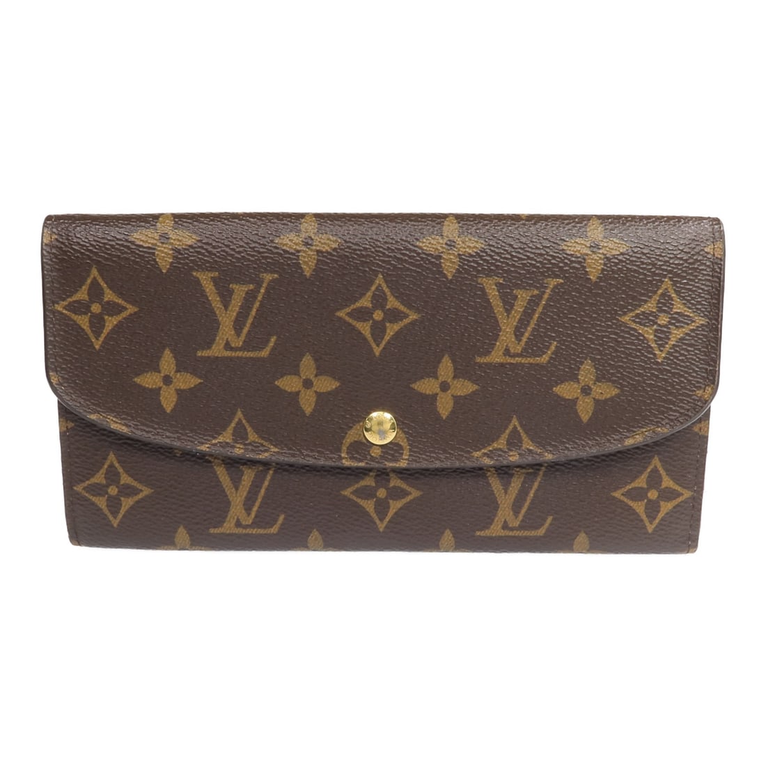 Emilie Bifold Wallet by Louis Vuitton Monogram Canvas Brown Red M60697 (1 of 18)