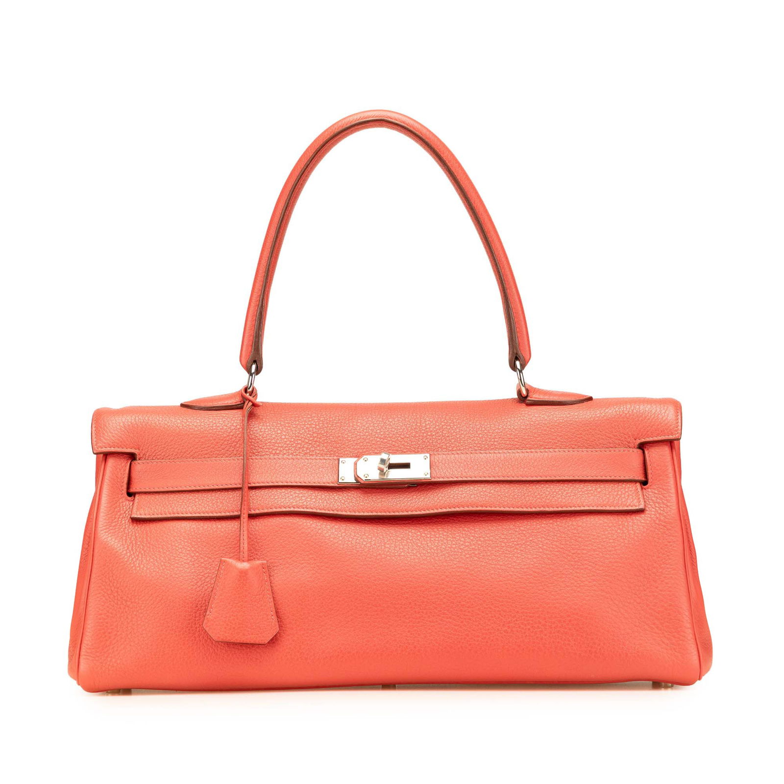 Hermes Togo JPG Shoulder Kelly II 42 Bougainvillea Leather Bag: Hermes Togo JPG Shoulder Kelly II 42 Bougainvillea Leather Bag This exquisite Hermes Togo JPG Shoulder Kelly II 42 showcases a beautiful Bougainvillea leather body complemented by palladium-plated har