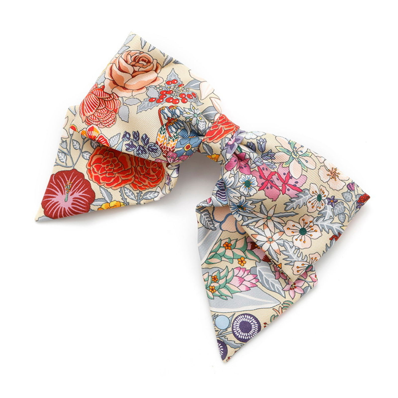 Multicolour Silk Accessory by Hermes 9.5 cm x 13 cm: Multicolour Silk Accessory by Hermes 9.5 cm x 13 cm This Hermes accessory is crafted from multicolour silk and designed for women. It features dimensions of 9.5 cm in width and 13 cm in length. The it