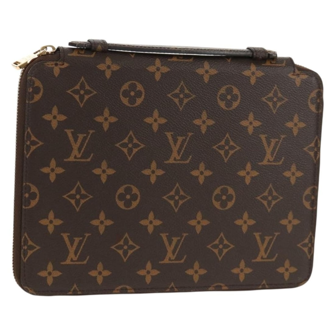 LOUIS VUITTON Monogram iPad Case M56253 with Dust Bag: LOUIS VUITTON Monogram iPad Case M56253 with Dust Bag This stylish Louis Vuitton Monogram iPad Essentials Case is the perfect accessory for your iPad. Crafted from premium Monogram Canvas, it showcase