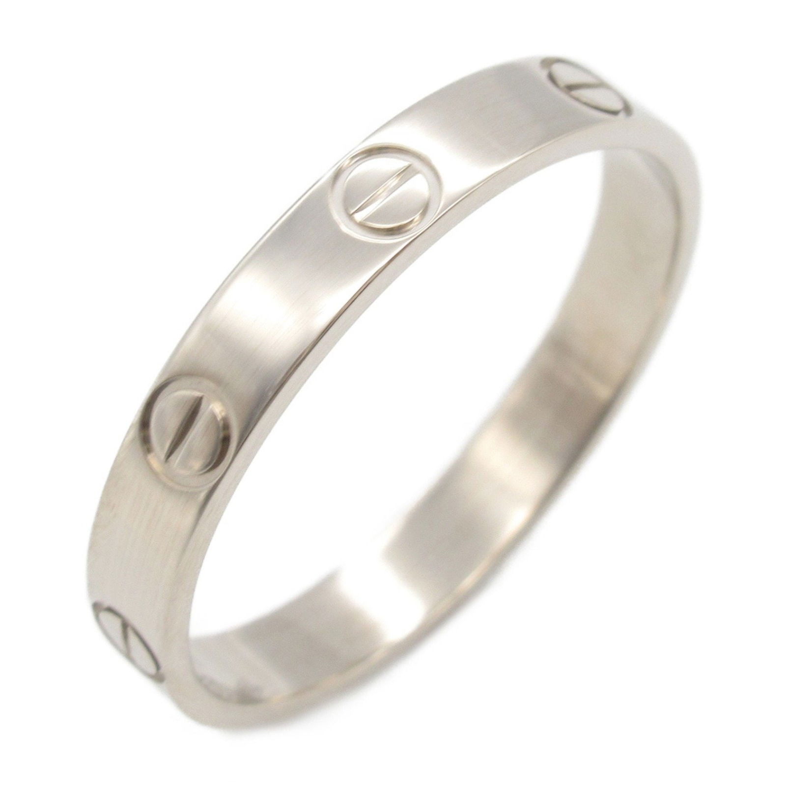 White Gold Cartier Love Bracelet Silver Tone French Design (1 of 8)