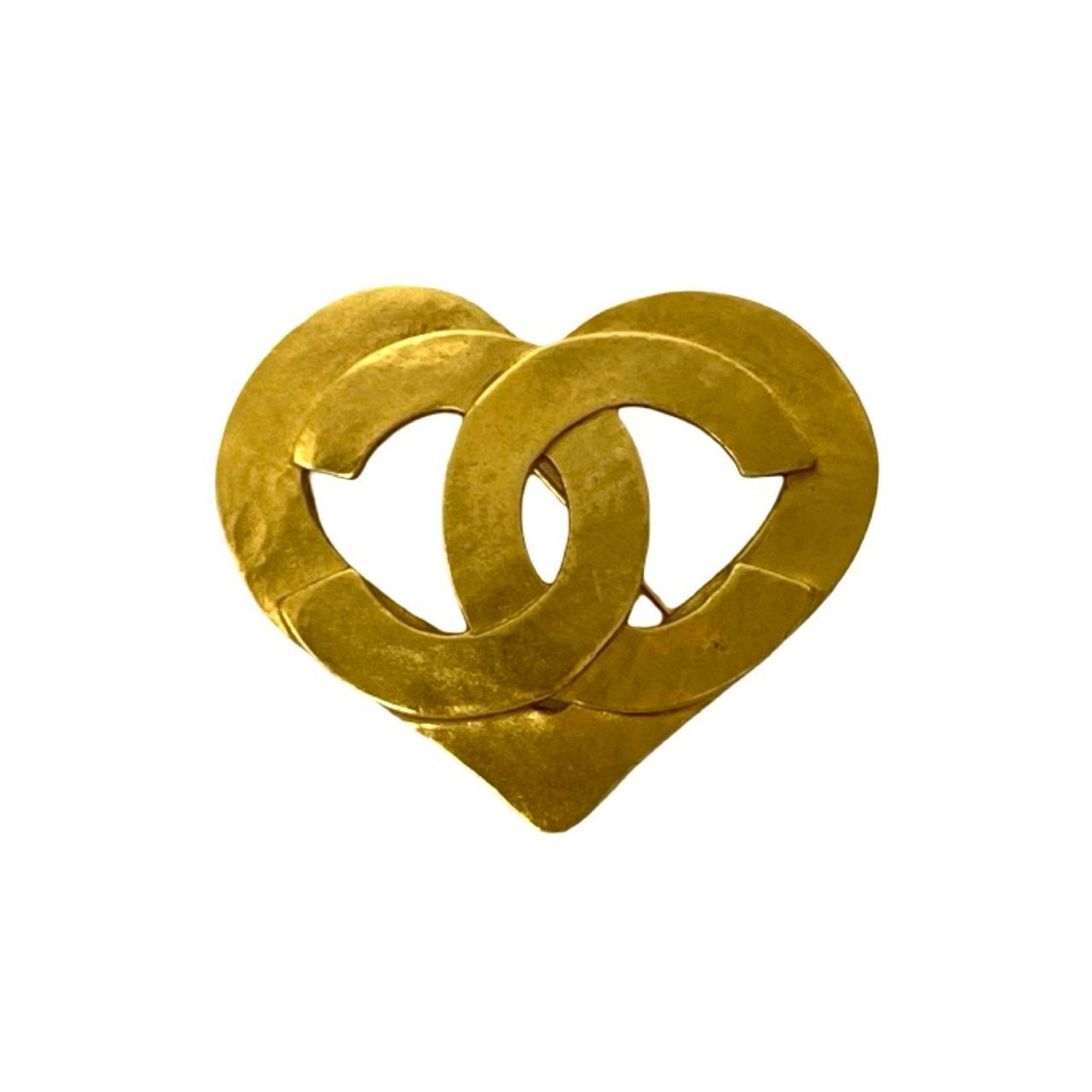 Gold Plated Chanel Coco Mark Brooch 4.5cm x 5cm (1 of 4)