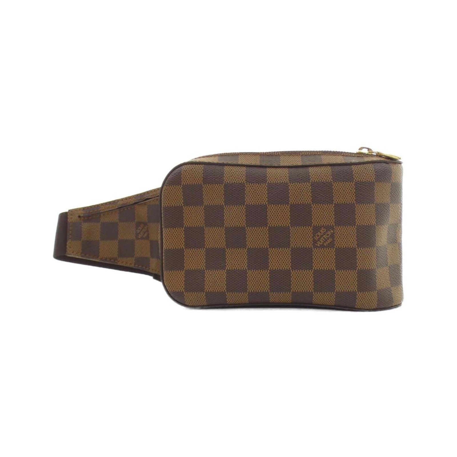 Louis Vuitton Geronimos Brown Canvas Waist Bag from Spain: Louis Vuitton Geronimos Brown Canvas Waist Bag from Spain The Louis Vuitton Geronimos is a unisex brown canvas accessory featuring a compact design. Made in Spain, it showcases a few traces of usage a