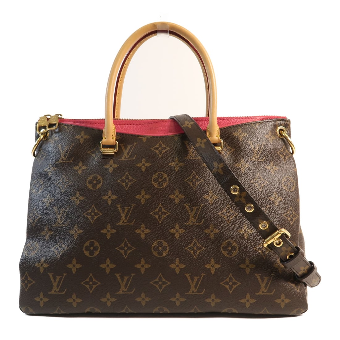 LOUIS VUITTON Pallas 2 Way Shoulder Bag M50067 Monogram Brown (1 of 13)
