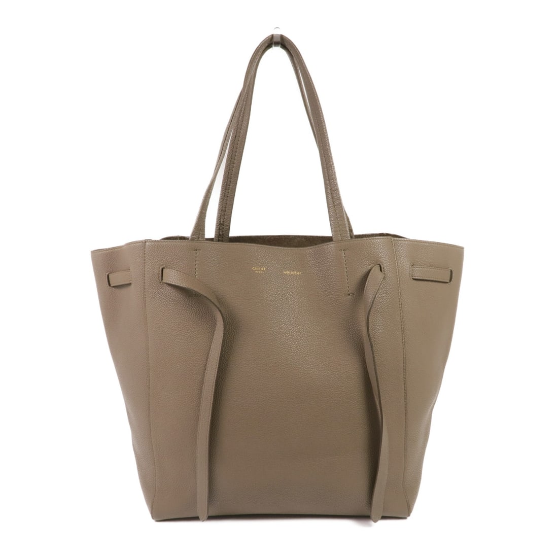 CELINE Small Cabas Phantom Gray Leather Tote Bag GHW (1 of 17)