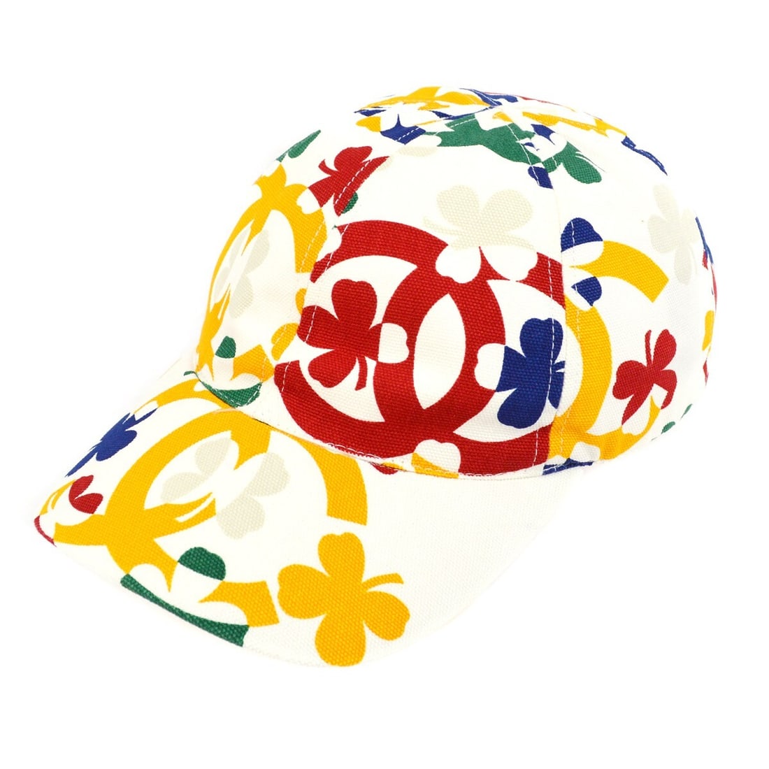 Chanel White Cap Hat with Logo for Casual Spring Summer Wear (1 of 5)