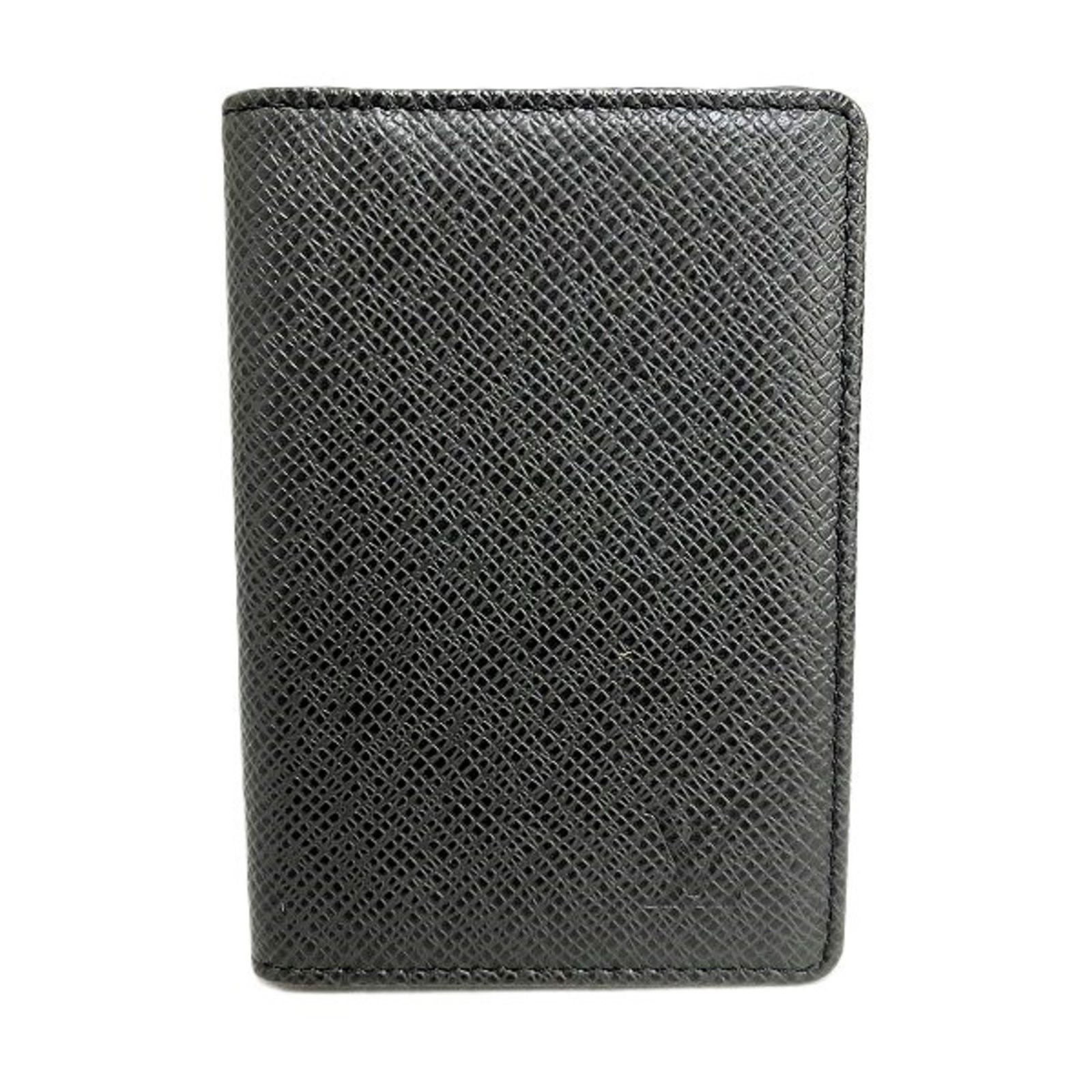 Black Leather Louis Vuitton Pocket Organizer Wallet (1 of 9)