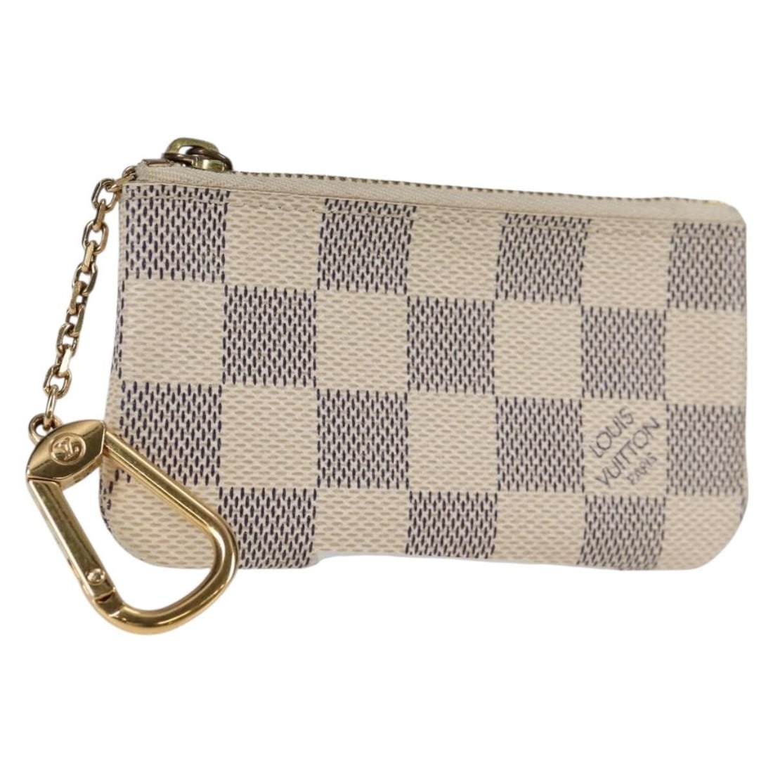 LOUIS VUITTON Damier Azur Coin Purse N62659 Authentic Spain: LOUIS VUITTON Damier Azur Coin Purse N62659 Authentic Spain This LOUIS VUITTON Damier Azur Pochette Cles Coin Purse is a stylish accessory crafted from durable Damier Azur Canvas. The compact design f