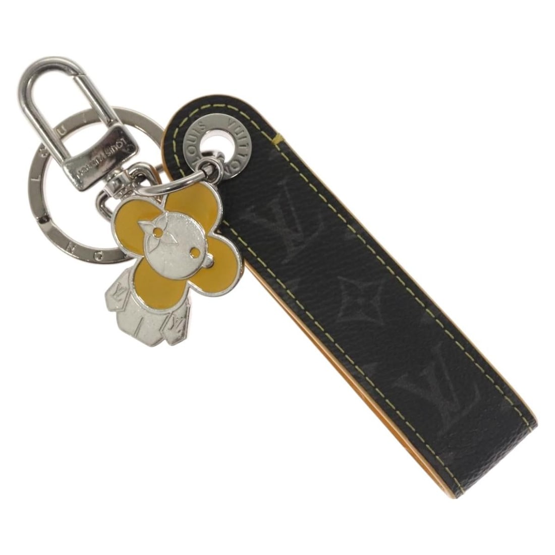 Louis Vuitton Monogram Eclipse Vivienne Charm Black Metal M01469 Auth (1 of 11)