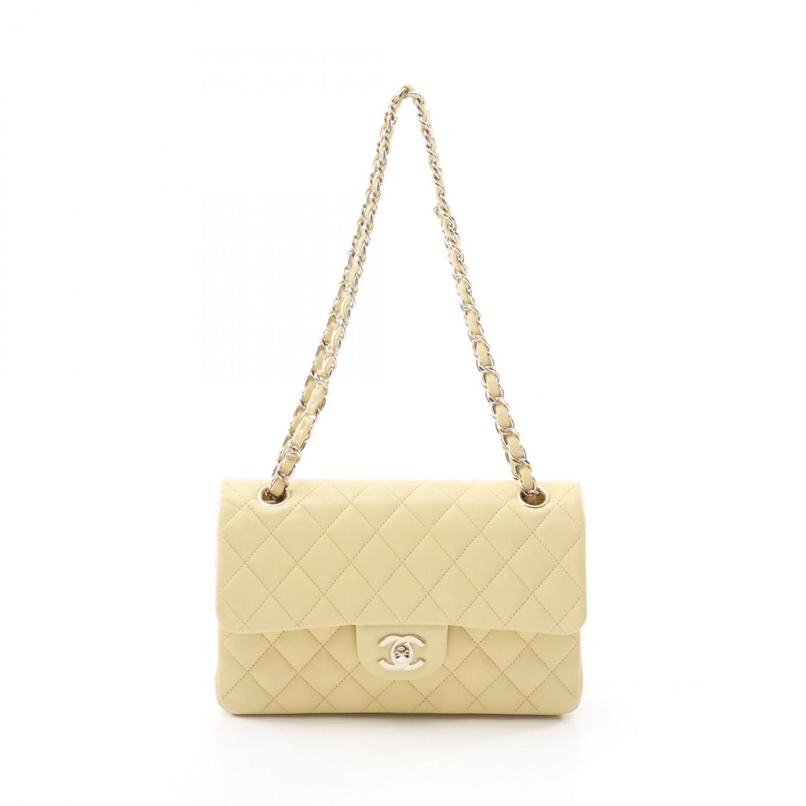 Yellow Leather Timeless Shoulder Bag by Chanel 14cm x 23cm (1 of 1)
