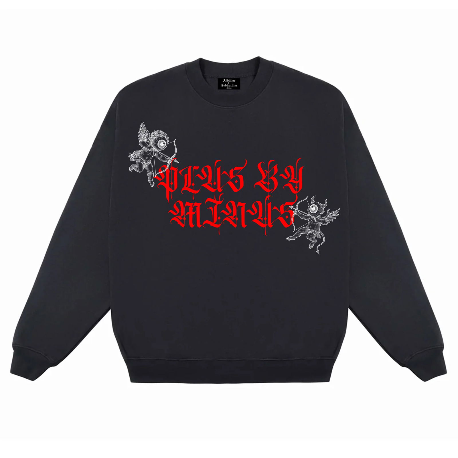 Good With The Bad Black Crew Sweatshirt by Addition By Subtraction (1 of 1)