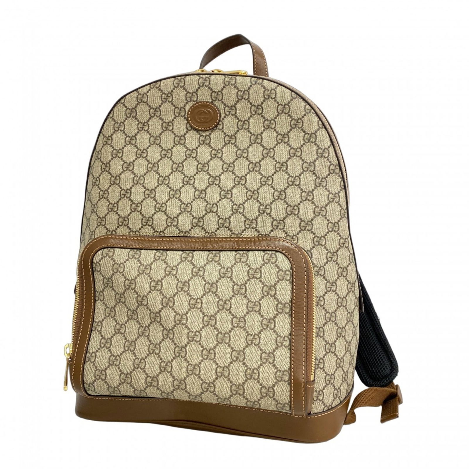 Gucci GG Supreme Beige Brown PVC Unisex Backpack 31cm x 40cm x 12cm (1 of 1)